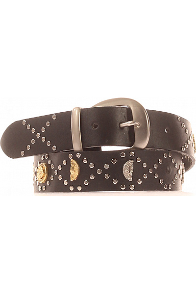  Pásek Kožené Černé