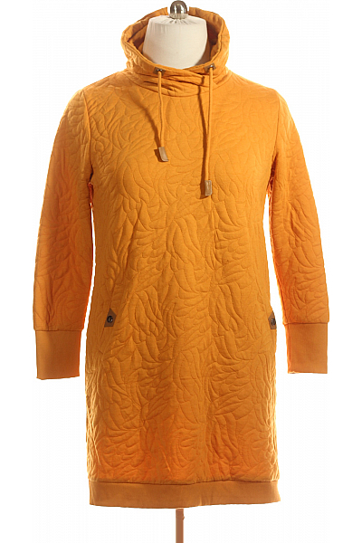 Gina  Mikinové Šaty Žluté Vel. L