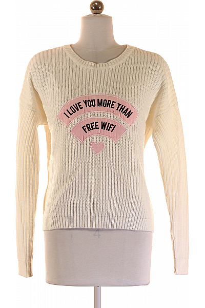 Dámský Pulovr Bílý FB SISTER Vel. S