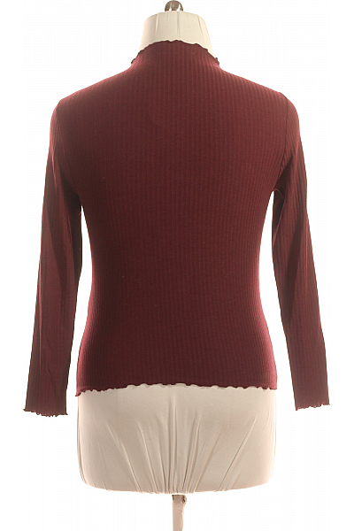 ONLY Jednoduché Dámské Tričko Vínová Vel. XL