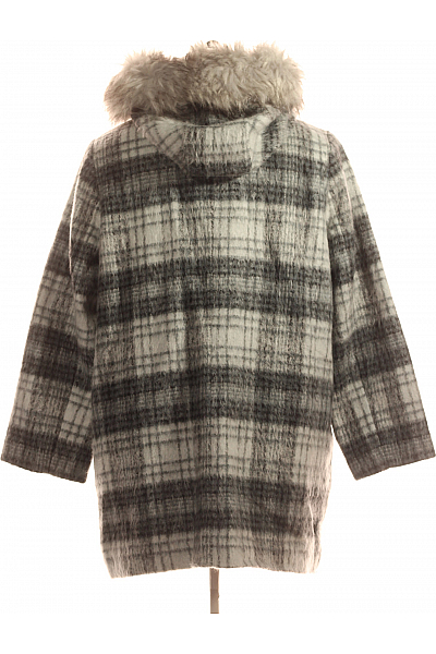 Krátký Dámský Kabát Šedý Canda Vel.  48