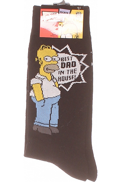  Ponožky Černé Second Hand Vel. 43-46