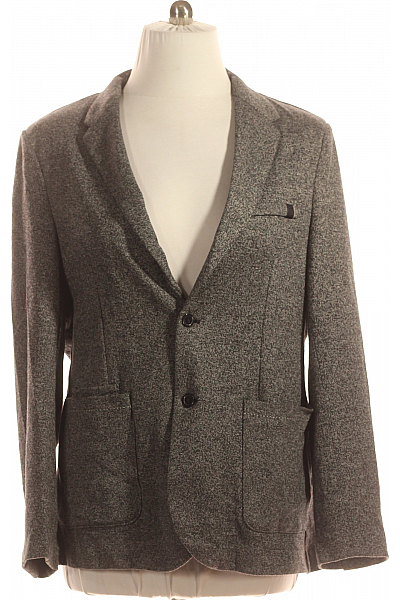 Pánské Sako Šedé Smog