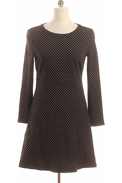  Šaty Pletené Černé Tchibo Second Hand Vel. 36/