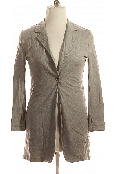 Krátký Dámský Kabát Šedý Vel. XL