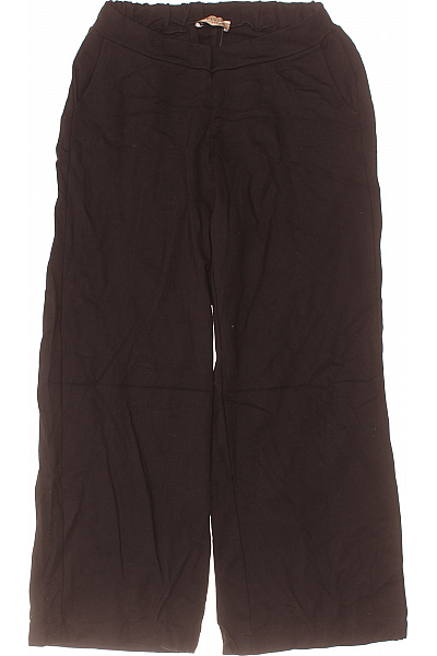 Dámské Kalhoty Rovné Černé Vel. L