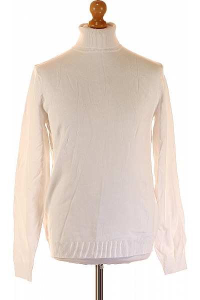 Bershka Pánský Rolák Bílý Vel. L