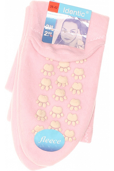  Ponožky Růžové Second Hand Vel. 39/42