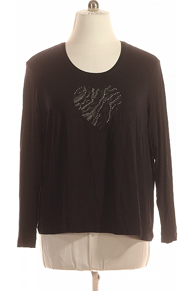 GERRY WEBER Dámské Tričko S Potiskem Černé Second Hand