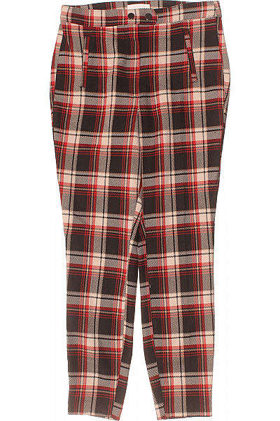 Dámské Chino Kalhoty Červené Vel. 40