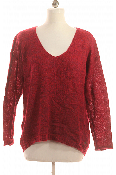 Dámský Svetr Alpacový Vínový Esprit Vel. M