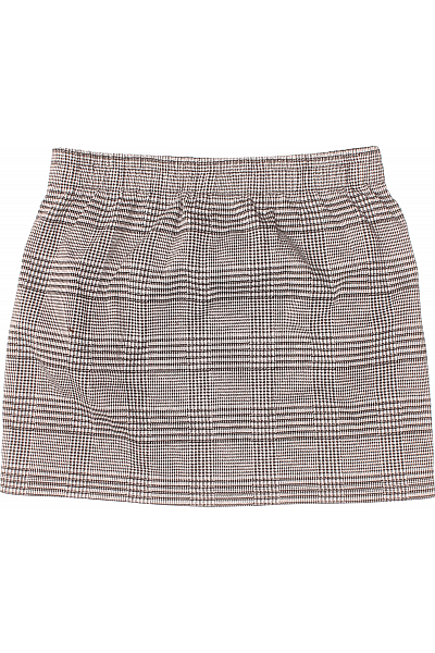 Kostkovaná  Sukně Černobílá S.OLIVER Vel. 38