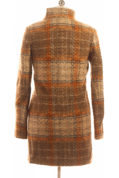 MANGO Dámský Kabát Vlněný Hnědý Vel. M