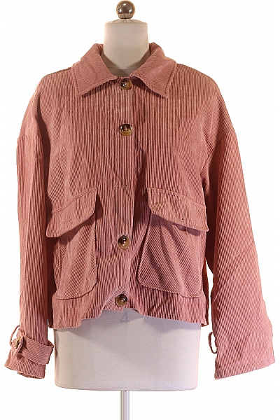 Dámský Kabát Růžový Shein Second hand Vel. 38