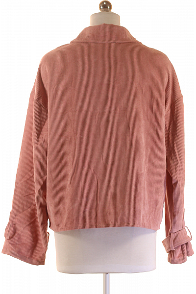 Dámský Kabát Růžový Shein Second hand Vel. 38