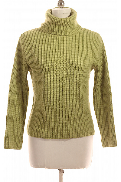 Dámský Rolák Vlněný Zelený Vel. 36/38