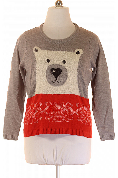 Esmara Dámský Pulovr Barevný Second Hand Vel. L