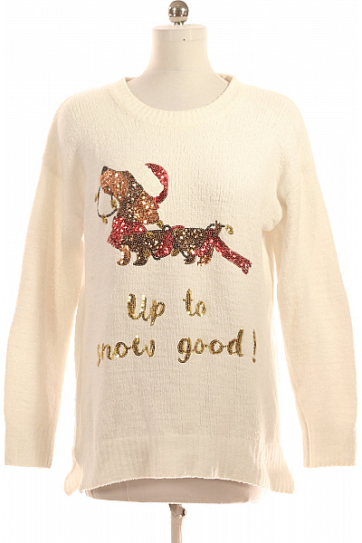 F&F Dámský Svetr Bílý Vel. 42