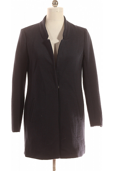 Krátký Dámský Kabát Modrý Vel. 38