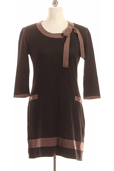  Šaty Pletené Černé Vel. 40/42