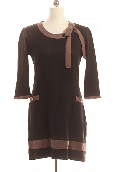  Šaty Pletené Černé Vel. 40/42