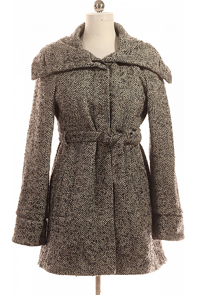 F&F Dámský Kabát Černobílý Vel. 42