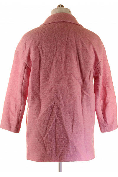 Krátký Dámský Kabát Růžový MANGO Vel. M