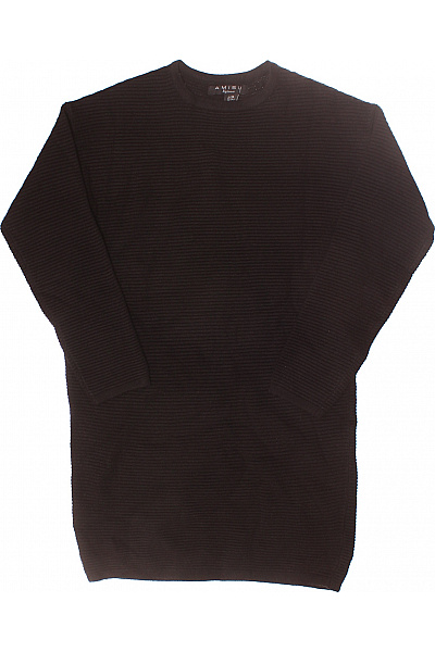  Šaty Pletené Černé Amisu Vel. 34