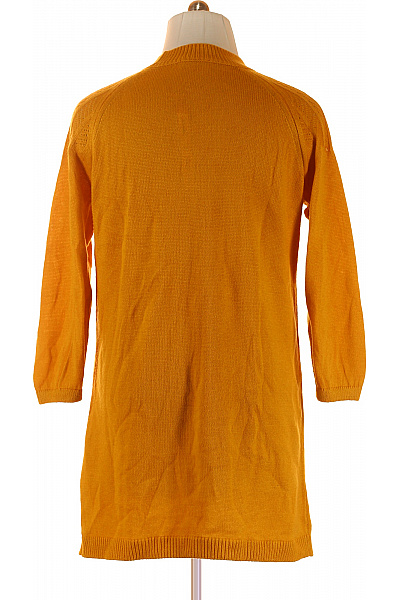  Šaty Pletené Žluté RAINBOW Second hand Vel. 44/46
