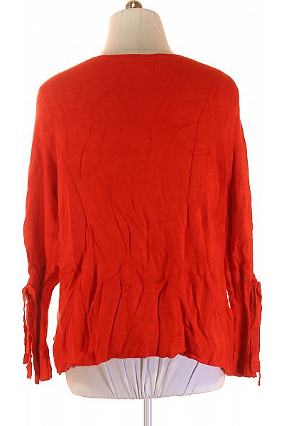 Dámský Pulovr Vlněný Červený Vel. 48