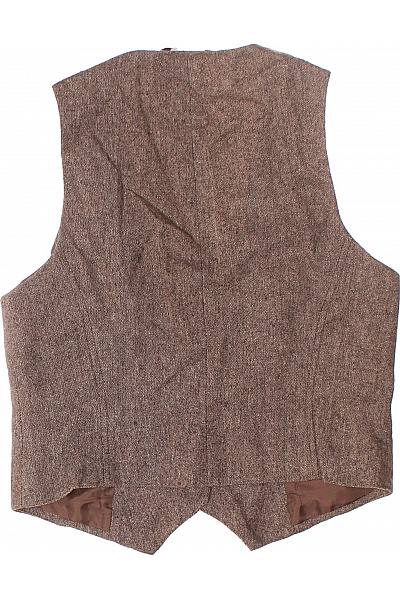 Kratká Dámská Vesta Hnědá GEORGE. Vel. 40