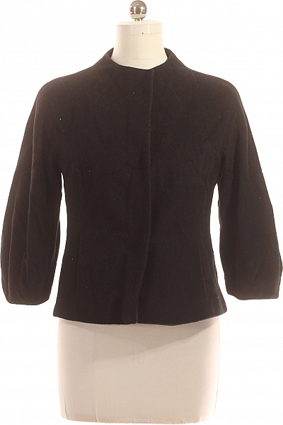 L.K. Bennett Dámský Krátký Kabátek Černý Second hand Vel. 40