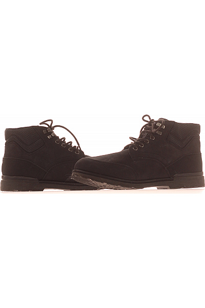 TOMMY HILFIGER Pánské Boty Kožené Černé Vel.  42