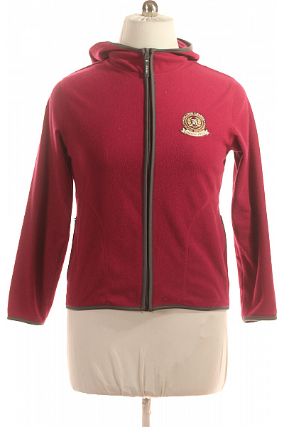 YESSICA Dámská Mikina Rozepínací Vínová Vel. L