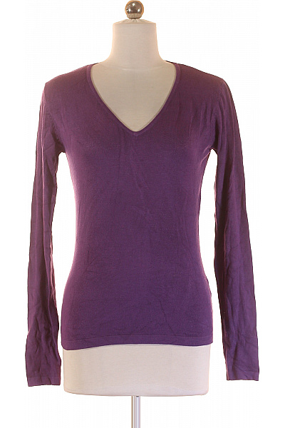  Halenka Pletená Hedvábná Fialová