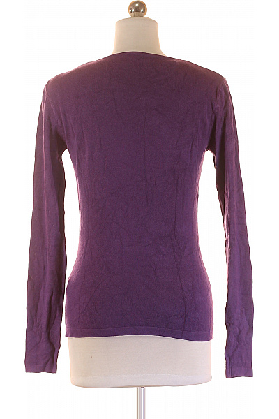  Halenka Pletená Hedvábná Fialová