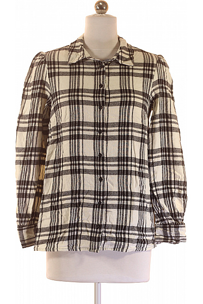 F&F Dámská Košile Černobílá Second Hand Vel. 34
