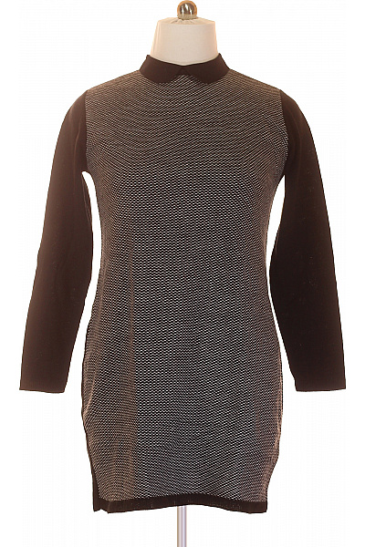 BOUTIQEN  Šaty Pletené Černobílé Vel. 44/46