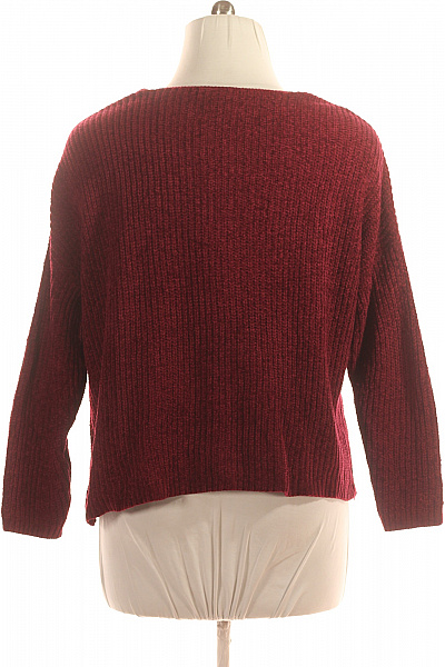 Dámský Svetr Vínový Vel. 44