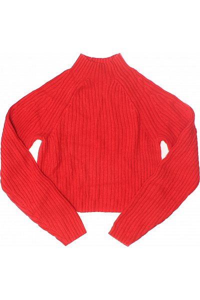 Dámský Svetr Červený Canda Second Hand Vel. XS