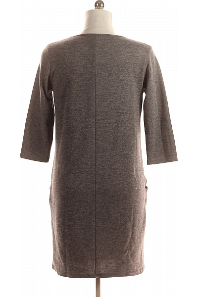  Šaty Pletené Šedé Vel. 42