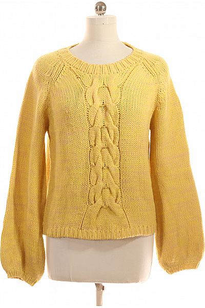 Dámský Svetr Žlutý LINDEX Second hand Vel. M