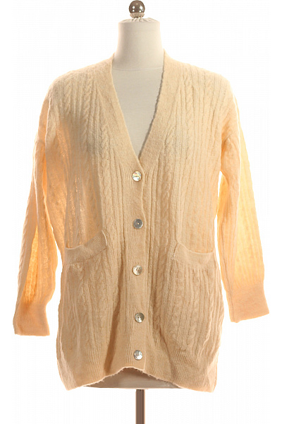 Dámský Svetr Béžový MANGO Second hand Vel. XS