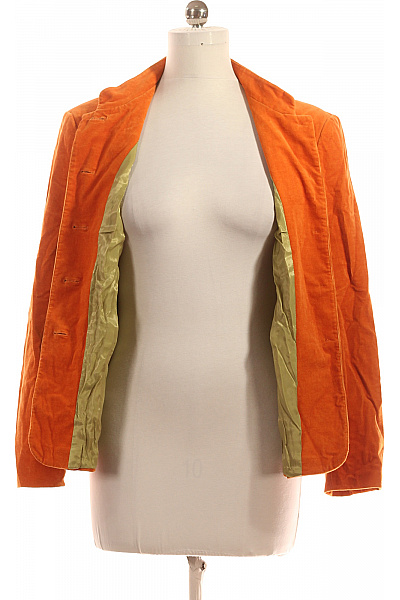 Jake*s Teplé Dámské Sako Oranžové Second hand Vel. 40