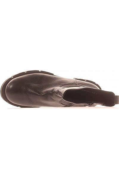 Dámské Kotníkové Boty Kožené Černé CAPRICE Vel. 37