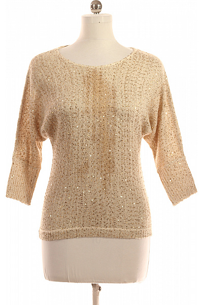 Halenka Pletená Zlatá Orsay Second Hand Vel. M
