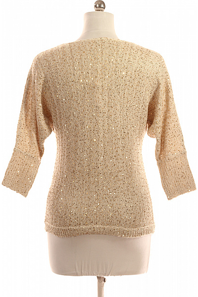  Halenka Pletená Zlatá Orsay Second hand Vel. M