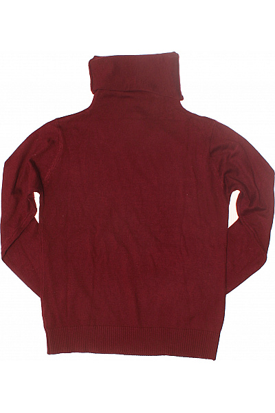 Dámský Svetr Vlněný Vínový Second hand Vel. XL/XXL