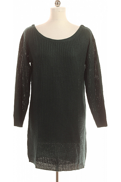Missguided  Šaty Pletené Zelené Vel. 38/40