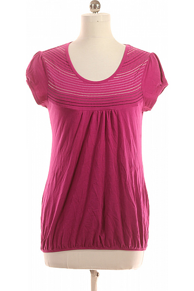 Dámské Tričko s Potiskem Fialové Vel. M